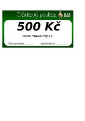 MILITARY RANGE Dárkový poukaz Maxarmy 500 Kč