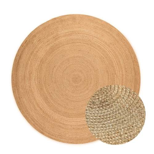 Kusový koberec Jute Braided 106005 Gold Kruh Ø 200 cm