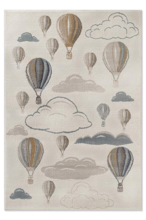 Krémový dětský koberec 160x235 cm Hot Air Balloon – Hanse Home