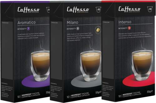 Caffesso Balíček kapslí Aromatico, Milano a Intenso