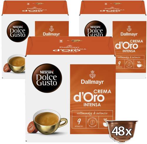 Dallmayr Crema d‘Oro INTENSA by NESCAFÉ Dolce Gusto karton 3 × 16 ks
