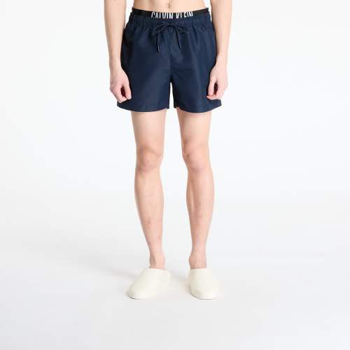 Calvin Klein Plavky Jeans Medium Double Wb Boardshorts Blue S