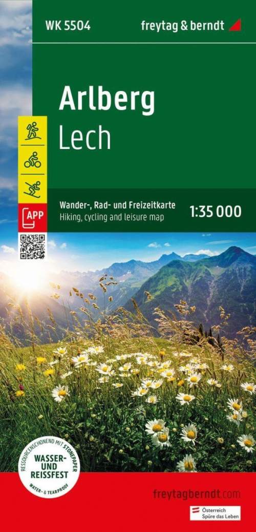 Arlberg - Lech Hiking, Cycling a Leisure Map