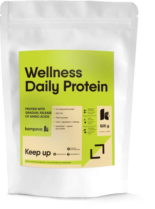 Kompava Wellness Daily Protein 525 g vanilka
