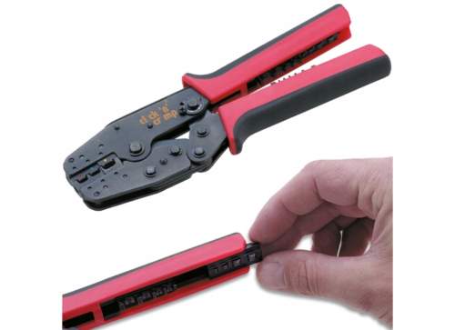 Krimpovací kleště se 3 nástavci Cimco Click'n'Crimp 106000, 0,5 - 10 mm2
