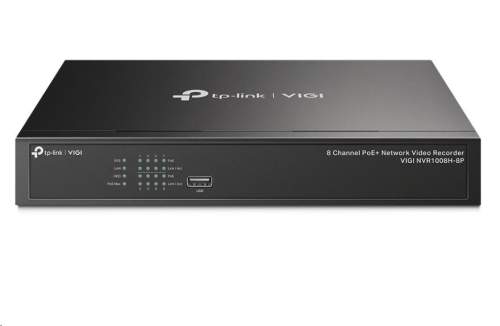 Záznamové zařízení TP-Link VIGI NVR1008H-8P 8 kanálů, 8x Lan s PoE, 2x USB