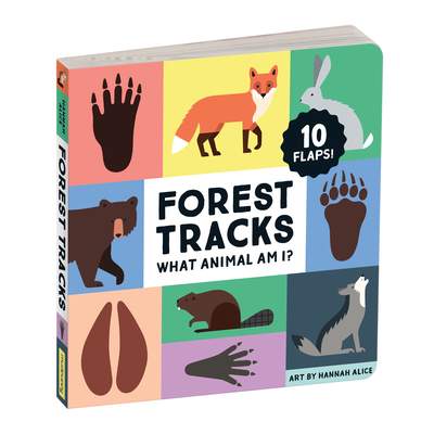 Forest Tracks: What Animal Am I? Lift-the-Flap Board Book - Mudpuppy