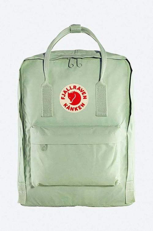 Fjallraven Kanken zelená barva, velký s aplikací F23510.600-600