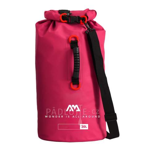 Vodotěsný vak AQUA MARINA Dry bag 20l pro paddleboard růžová