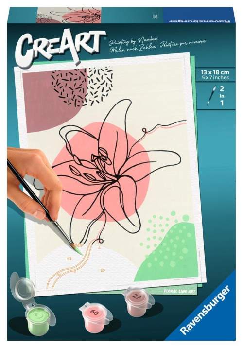 Ravensburger CreArt Buď šťastný: Květinová perokresba / od 12 let / do