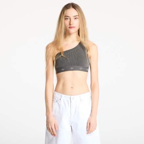 Top adidas Ribbed One Shoulder Top Black L