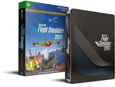 MICROSOFT XSX Fligh Simulator 2024 Premium Deluxe Edition Steelbook EP2-18868