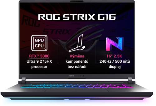 ASUS ROG Strix G16 G615LW-NEBULA007W Šedá