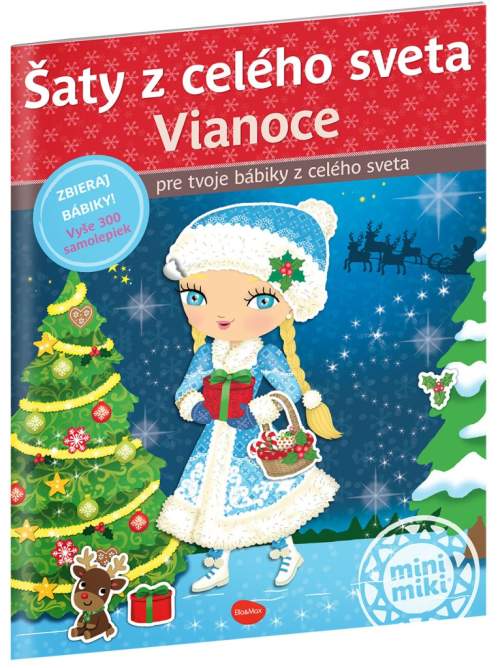 Šaty z celého sveta VIANOCE Kniha samolepiek