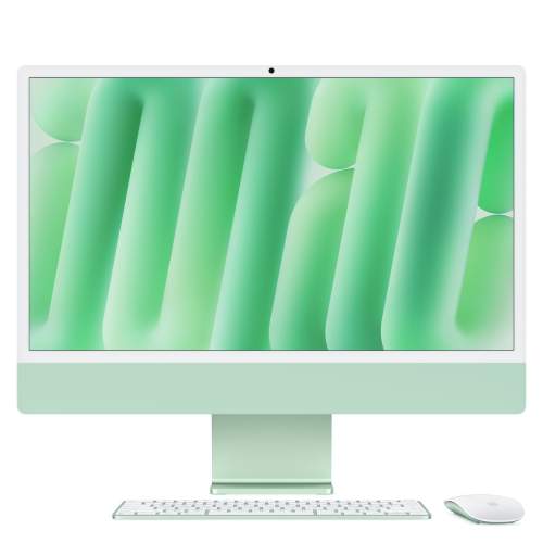 Apple iMac 24“ 4.5K displej M4 10jádrové CPU 16GB 256GB SSD CZ zelený