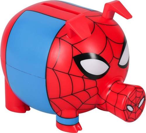 Plastová pokladnička Marvel - Spiderman: 3D prasa - Spiderman