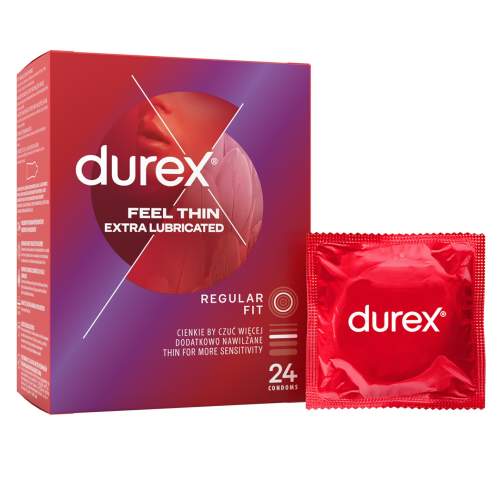 Durex Feel Thin Extra Lubricated 24 ks