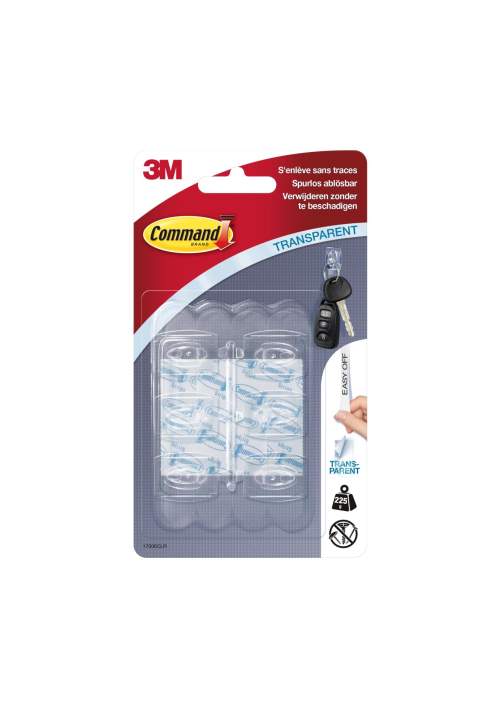 3M Samolepicí háček Command Mini transparentní 6 ks