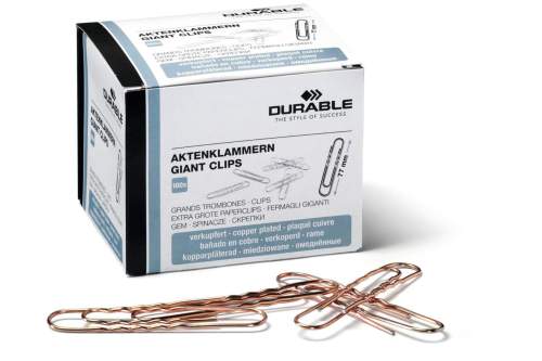 Durable Kancelářské sponky měděné 77 mm 100 ks