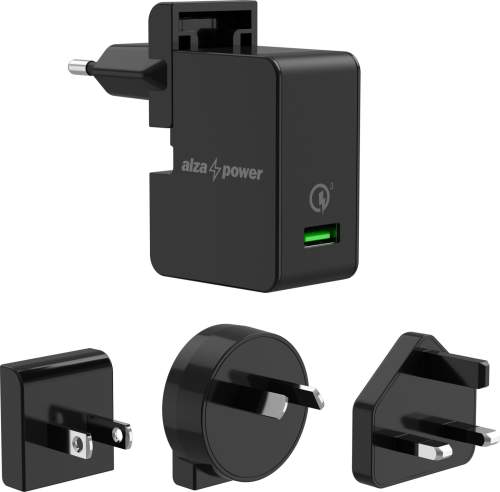 AlzaPower T200 Travel Charger černá