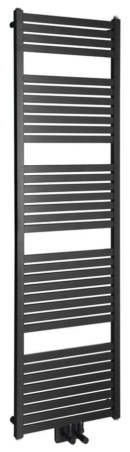 Aqualine TONDI otopné těleso rovné 450 x 1690 mm středové připojení černá mat DT446T