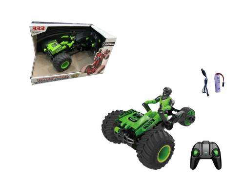 RC tříkolka 2,4 GHz zelená