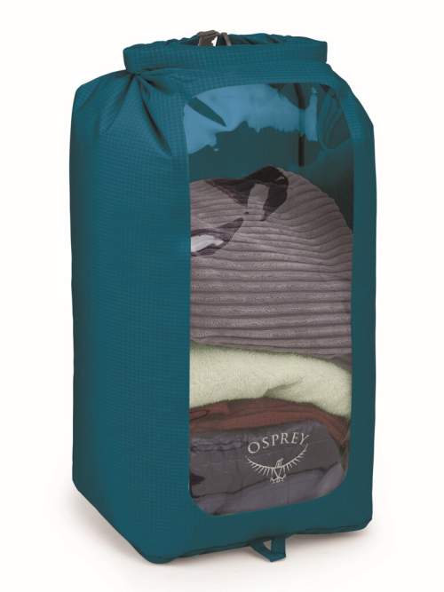 Nepromokavý vak Osprey Dry Sack W/Window 35L Waterfront blue